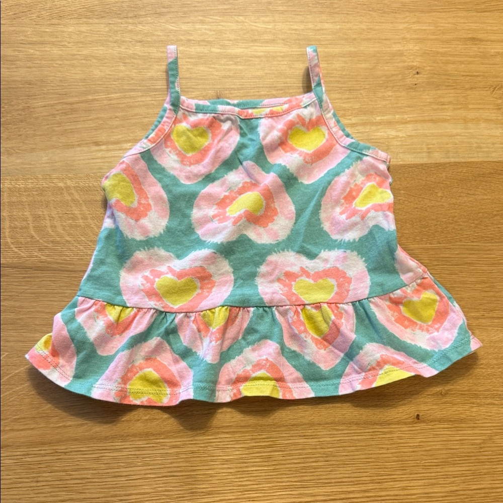 Carter's Pink and Yellow Heart Camisole
